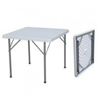 plastic folding furniture square table 89 x 89cm