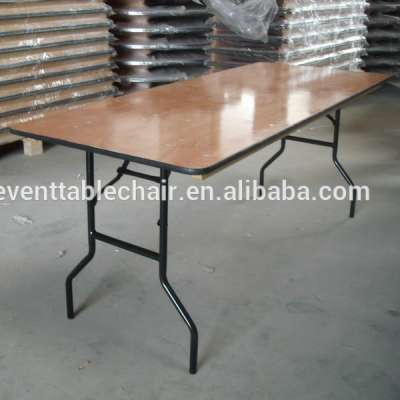 Used Cheap Plywood Banquet Rect Folding Tables For Sale