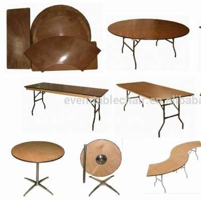 China Supplier high quality folding dining wooden table banquet table