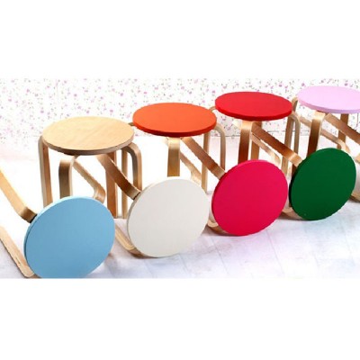 custom Colorful wooden children table and stool