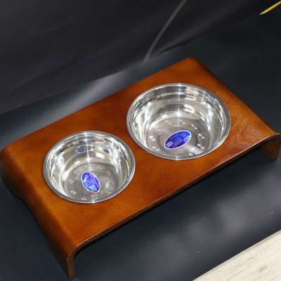 china wholesale professional high quality cheap metal and wooden feeder pet/dog bowl stand