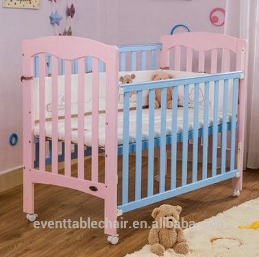 2016 solid wood baby crib baby cot custom made