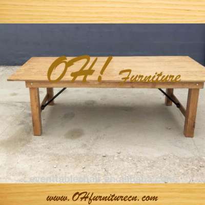 OH furniture solid wood outdoor dining farmers table from Qingdao