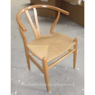 natural wood design Y style dining chair modern dining table